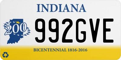 IN license plate 992GVE