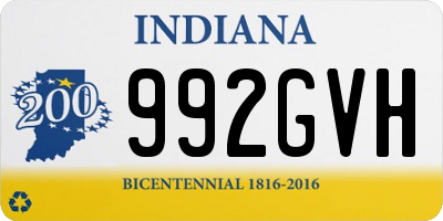 IN license plate 992GVH