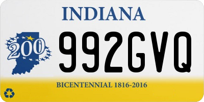 IN license plate 992GVQ