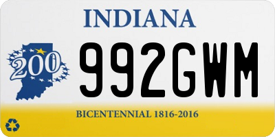 IN license plate 992GWM