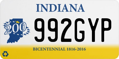 IN license plate 992GYP