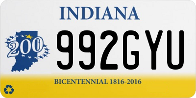 IN license plate 992GYU