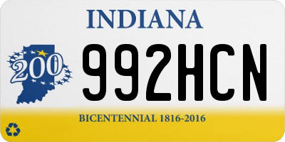 IN license plate 992HCN