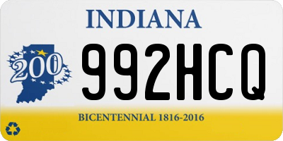 IN license plate 992HCQ