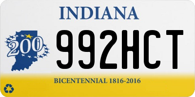 IN license plate 992HCT