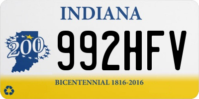 IN license plate 992HFV