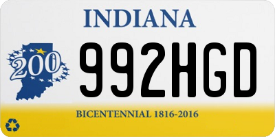 IN license plate 992HGD