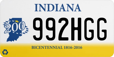 IN license plate 992HGG