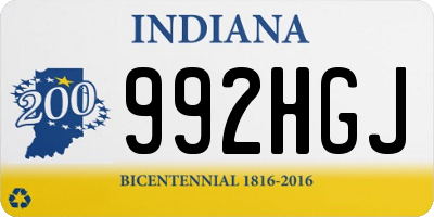 IN license plate 992HGJ