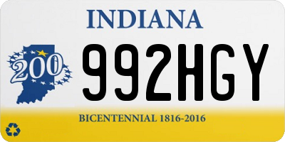 IN license plate 992HGY