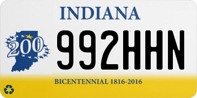 IN license plate 992HHN