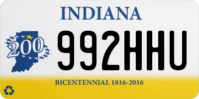 IN license plate 992HHU