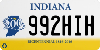 IN license plate 992HIH