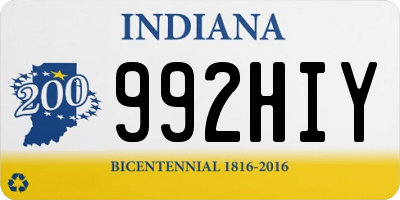 IN license plate 992HIY