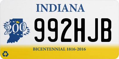 IN license plate 992HJB