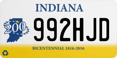 IN license plate 992HJD