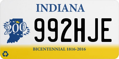 IN license plate 992HJE