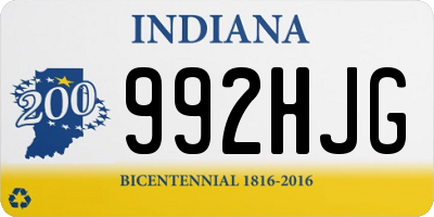 IN license plate 992HJG