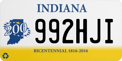 IN license plate 992HJI