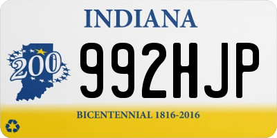 IN license plate 992HJP