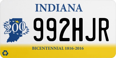 IN license plate 992HJR