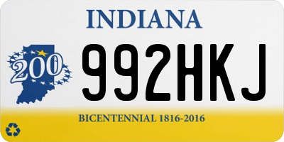 IN license plate 992HKJ