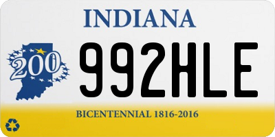 IN license plate 992HLE