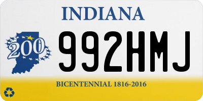 IN license plate 992HMJ