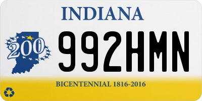 IN license plate 992HMN