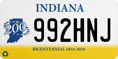 IN license plate 992HNJ