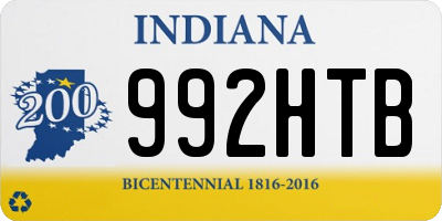 IN license plate 992HTB