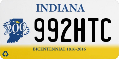 IN license plate 992HTC