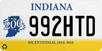 IN license plate 992HTD