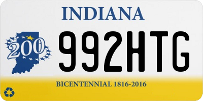 IN license plate 992HTG