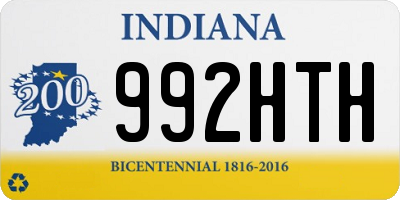 IN license plate 992HTH