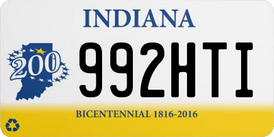 IN license plate 992HTI