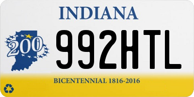 IN license plate 992HTL