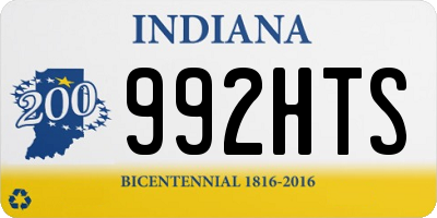 IN license plate 992HTS