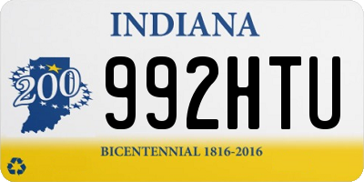 IN license plate 992HTU