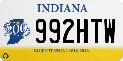 IN license plate 992HTW