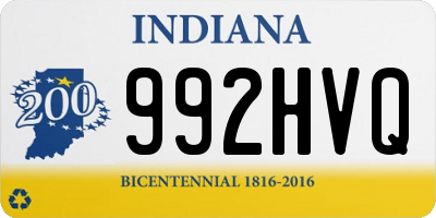 IN license plate 992HVQ