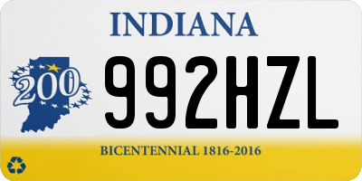 IN license plate 992HZL