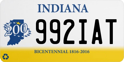 IN license plate 992IAT