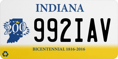 IN license plate 992IAV