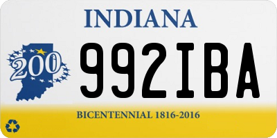 IN license plate 992IBA