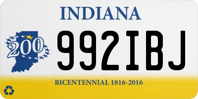 IN license plate 992IBJ