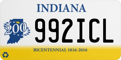 IN license plate 992ICL