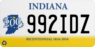 IN license plate 992IDZ