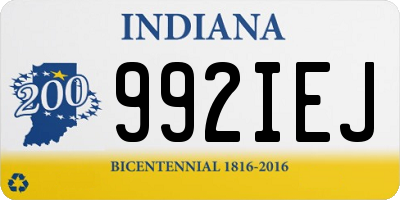 IN license plate 992IEJ