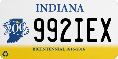 IN license plate 992IEX